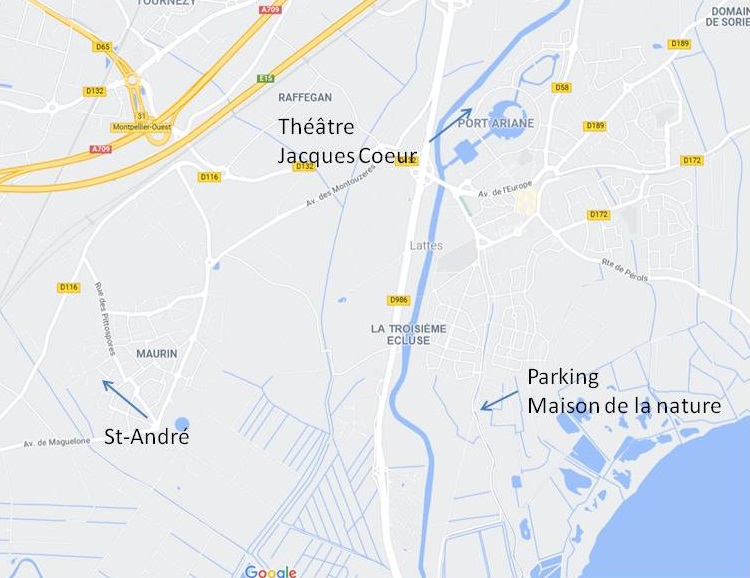 Pour se repérer Plan des lieux de la journée
